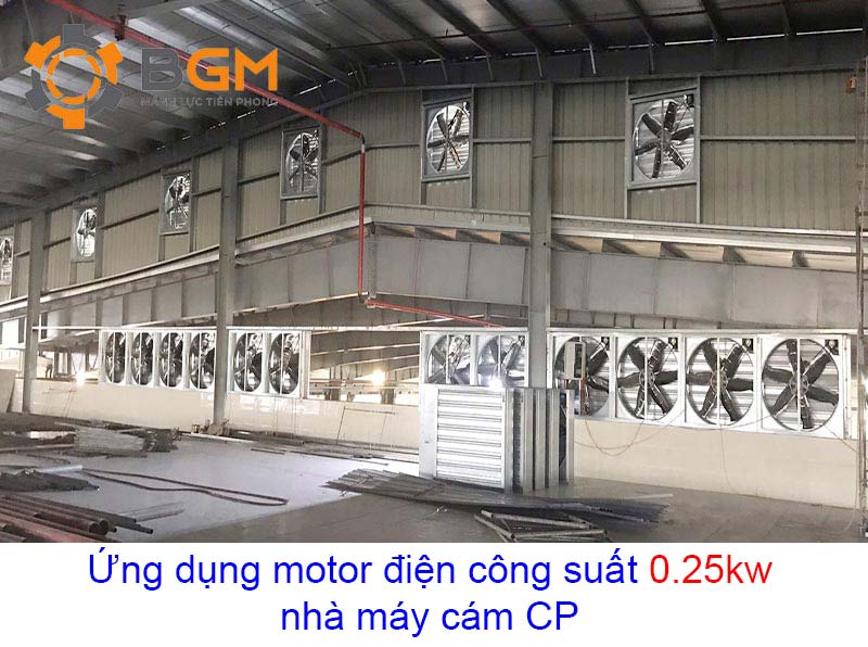 ứng dụng Motor điện 0.25kw