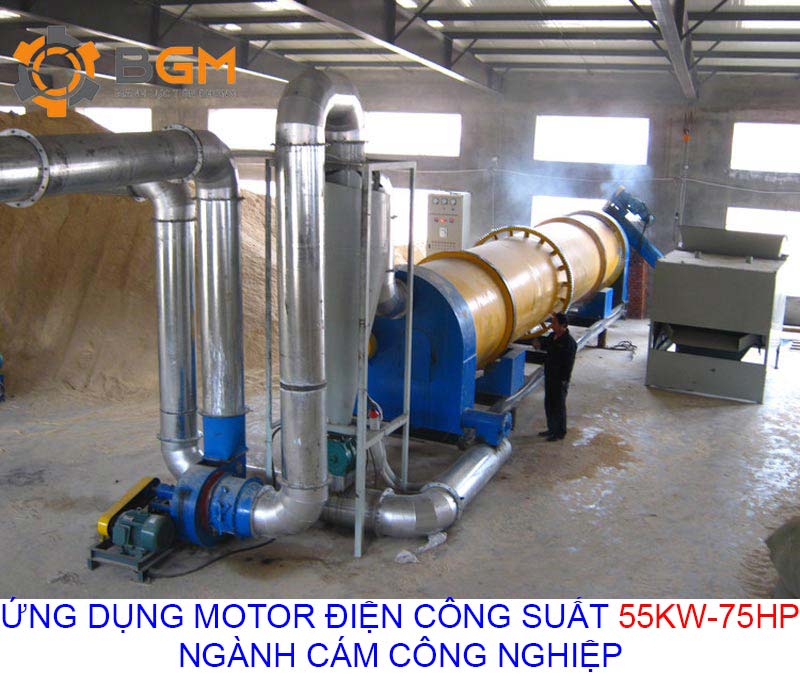 ung dung thuc te motor dien 55kw 75hp