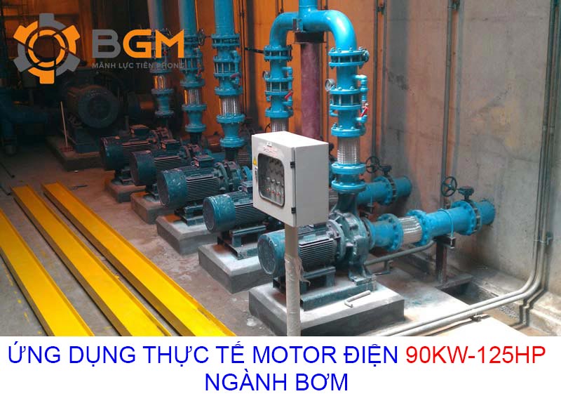 ung dung thuc te motor dien cong suat 90kw 125hp