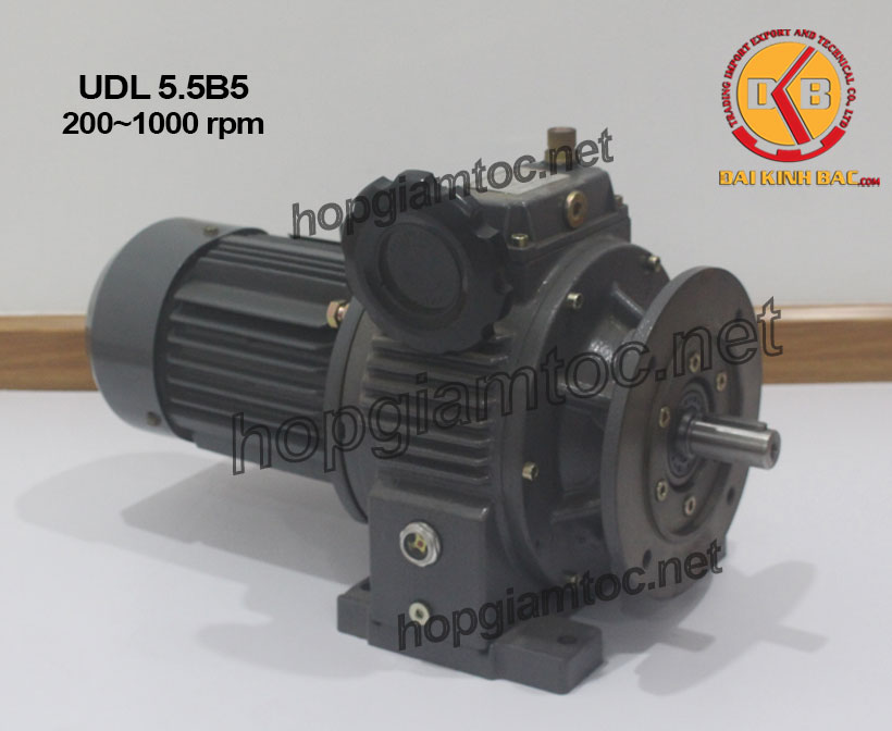 Hình ảnh motor điều tốc UDL B5 5.5kw 200~1000rpm