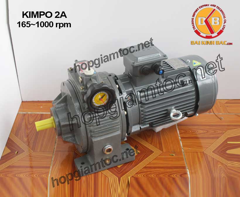 Hình ảnh motor điều tốc cơ KimPo 2HP 165~1000 RPM 