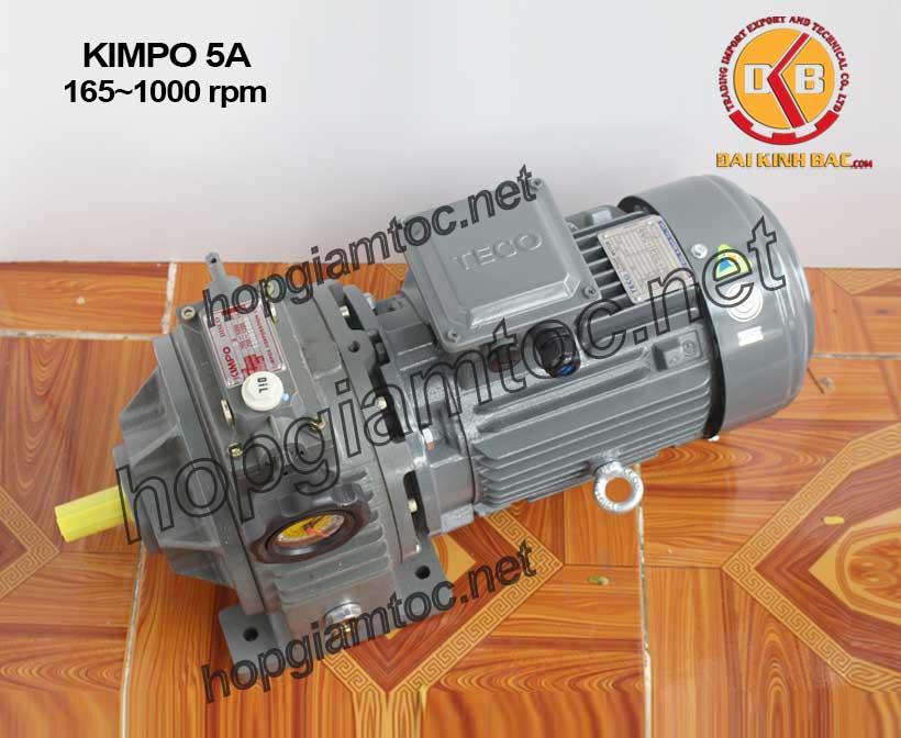 Hình ảnh motor điều tốc cơ Kimpo 5HP 165~1000 RPM 