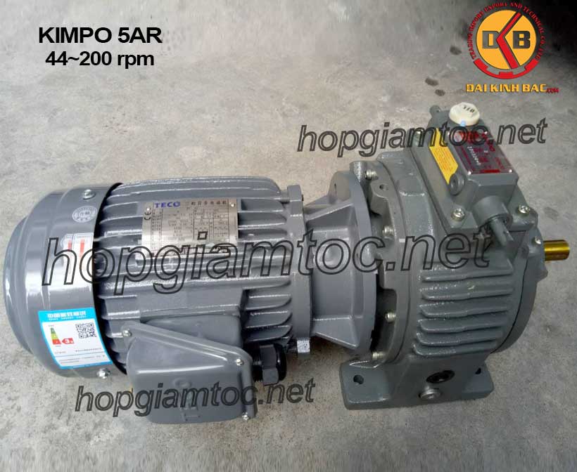 Hình ảnh motor điều tốc cơ Kimpo 5hp 44~200 rpm