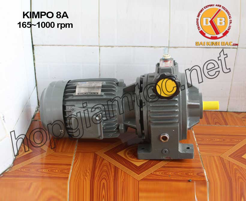 Hình ảnh motor điều tốc cơ Kimpo 7.5HP 165~1000 RPM 