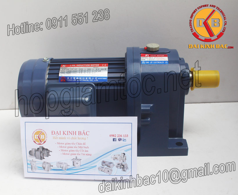 Motor giảm tốc tunglee chân đế 0.75kw
