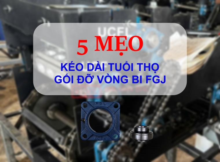 5 MẸO KÉO DÀI TUỔI THỌ GỐI ĐỠ VÒNG BI FGJ