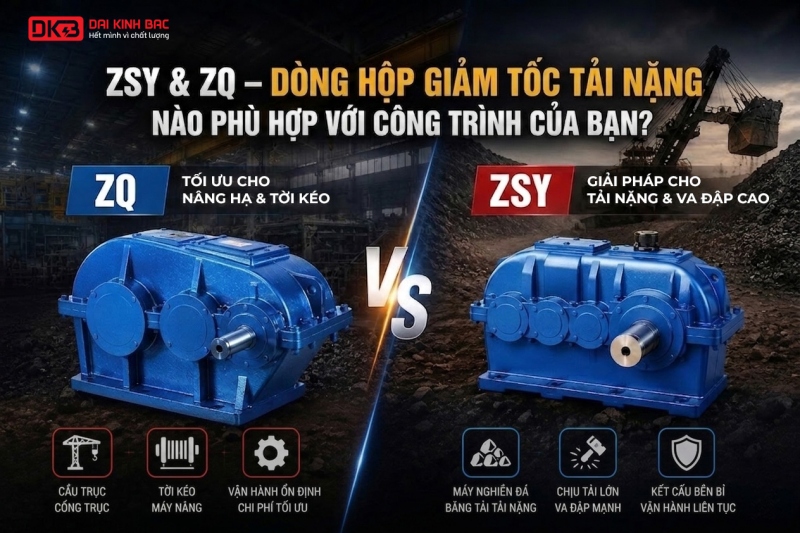 HỘP GIẢM TỐC ZSY & ZQ – GIẢI PHÁP TẢI NẶNG CHO ỨNG DỤNG KHAI THÁC NGÀNH MỎ