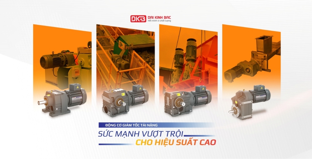 ĐỘNG CƠ GIẢM TỐC TẢI NẶNG R/S/K/F – LINH HOẠT CHO BĂNG TẢI & MÁY NGHIỀN