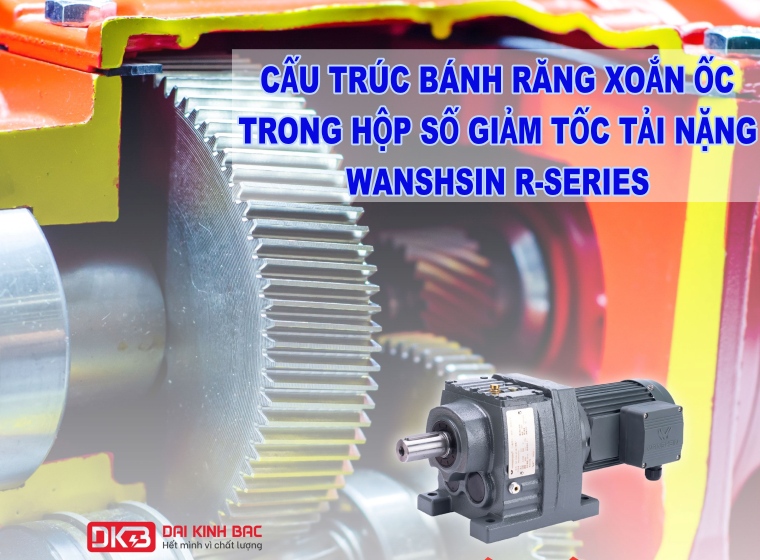 BÁNH RĂNG XOẮN ỐC BÊN TRONG HỘP SỐ GIẢM TỐC TẢI NẶNG WANSHSIN R-SERIES