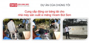 Cung cấp động cơ giảm tốc băng tải cho nhà máy sản xuất xi măng Vicem Bút Sơn