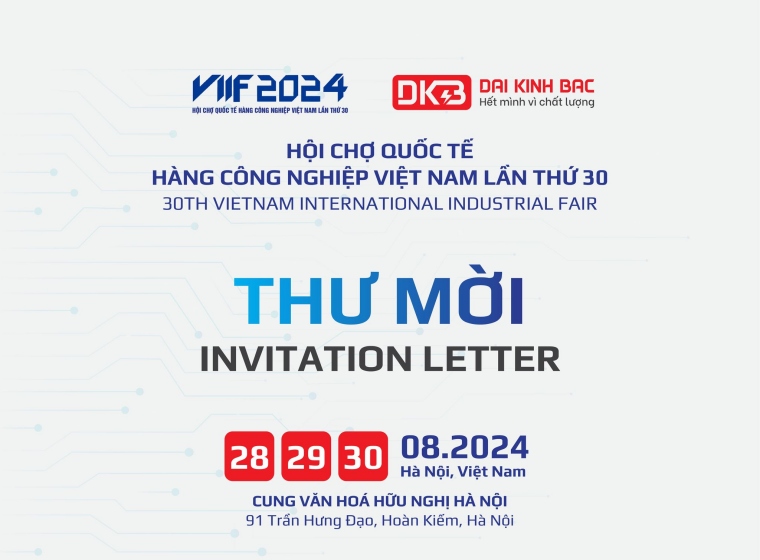 THƯ MỜI THAM QUAN GIAN HÀNG ĐẠI KINH BẮC TẠI TRIỂN LÃM VIIF 2024 - HÀ NỘI