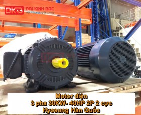 MOTOR ĐIỆN 3 PHA 30KW- 40HP 2P 2 CỰC HYOSUNG HÀN QUỐC