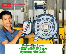 MOTOR ĐIỆN 3 PHA 45KW- 60HP 2P 2 CỰC HYOSUNG HÀN QUỐC