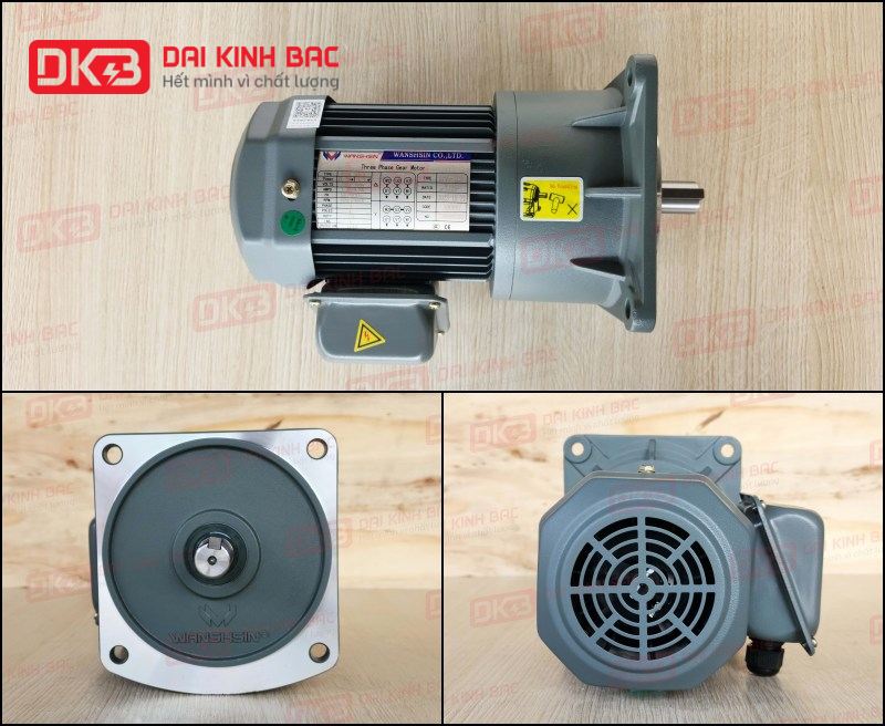 Motor Giảm Tốc Mặt Bích Wanshsin GV22-200W-60S