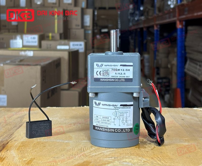 MOTOR GIẢM TỐC MINI WANSHSIN 15W 70YS15WGV22 + 70GK-12.5-H
