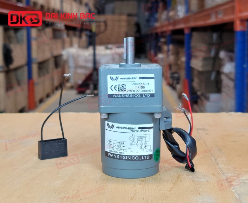 MOTOR GIẢM TỐC MINI WANSHSIN 15W 70YS15WGV22 + 70GK-150-H