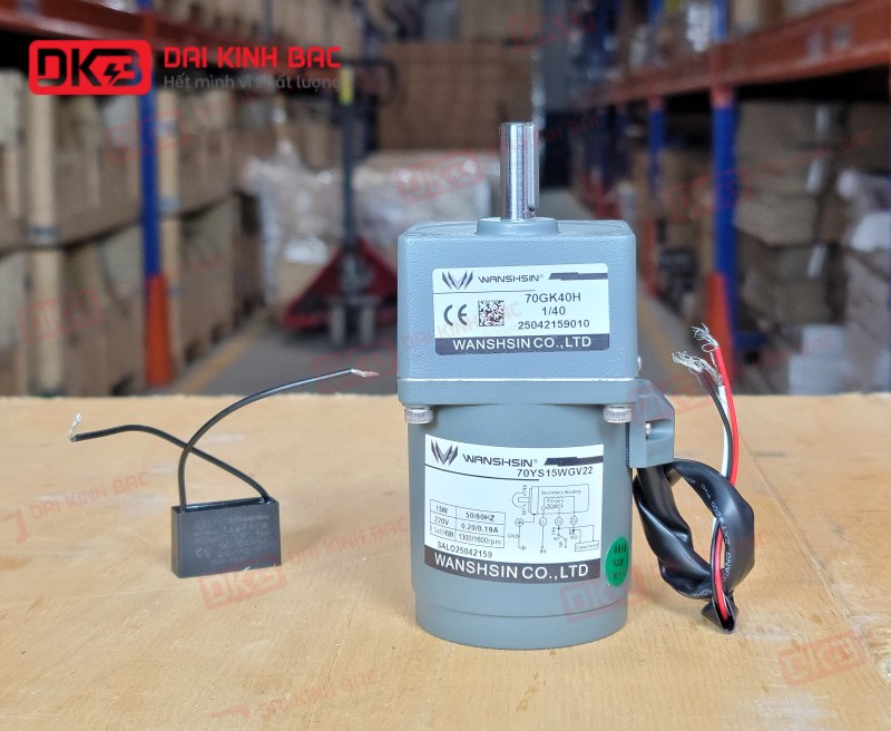 MOTOR GIẢM TỐC MINI WANSHSIN 15W 70YS15WGV22 + 70GK-40-H