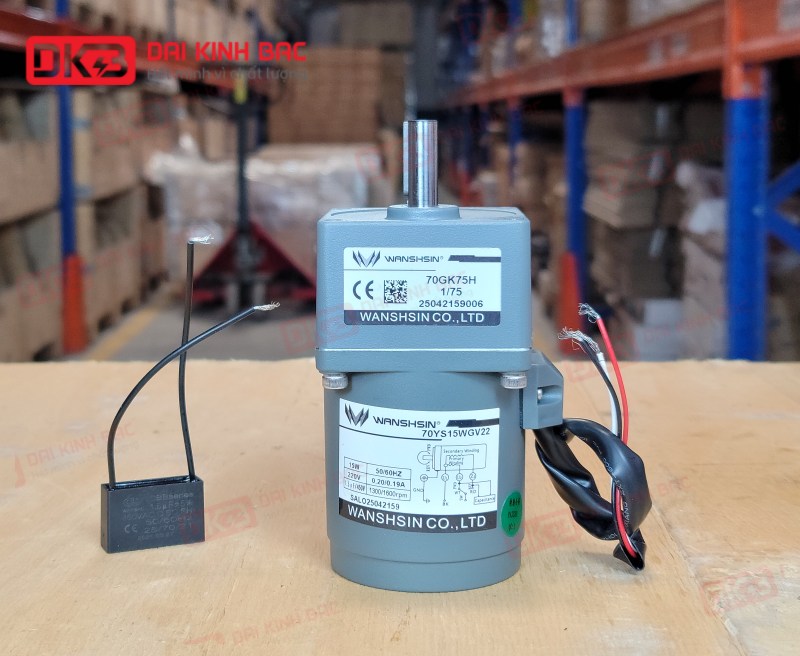 MOTOR GIẢM TỐC MINI WANSHSIN 15W 70YS15WGV22 + 70GK-75- H
