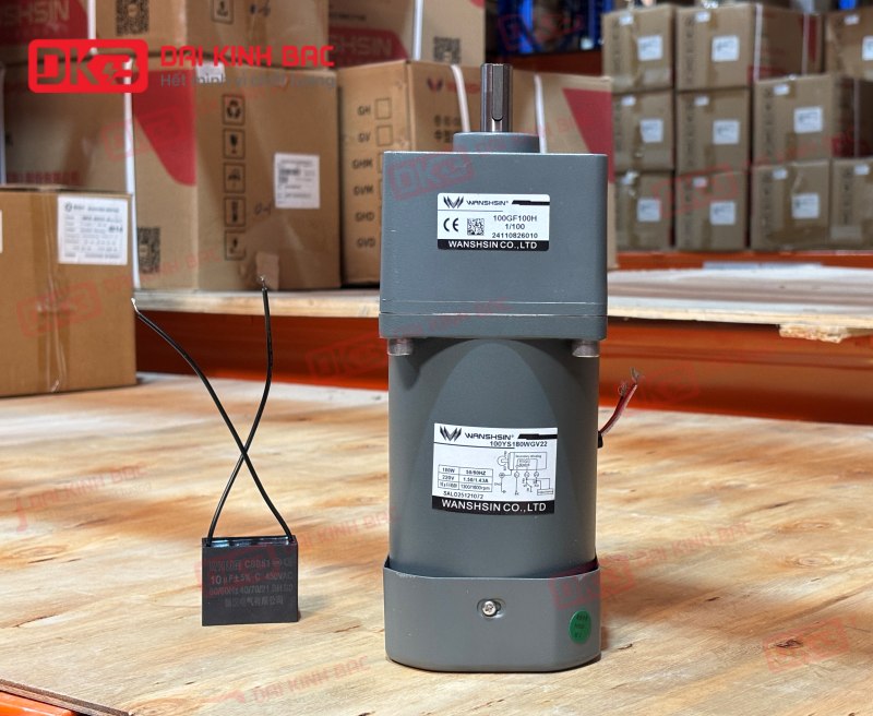 MOTOR GIẢM TỐC MINI WANSHSIN 180W 100YS180WGV22 + 100GF-100-H