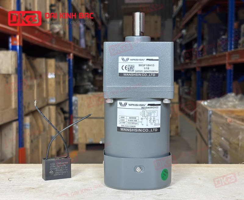 MOTOR GIẢM TỐC MINI WANSHSIN 40W 90YS40WGV22 + 90GF-18-H