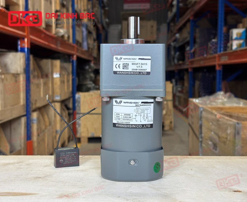 MOTOR GIẢM TỐC MINI WANSHSIN 40W 90YS40WGV22 + 90GF-7.5-H