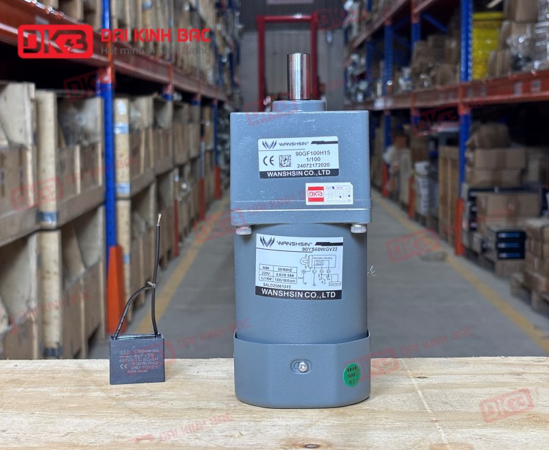 MOTOR GIẢM TỐC MINI WANSHSIN 60W 90YS60WGV22 + 90GF-100-H