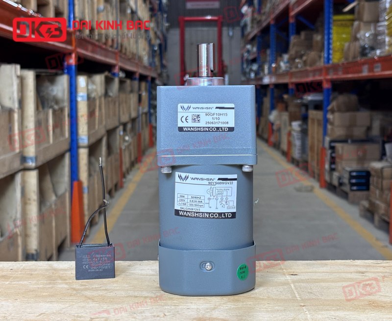 MOTOR GIẢM TỐC MINI WANSHSIN 60W 90YS60WGV22 + 90GF-10-H