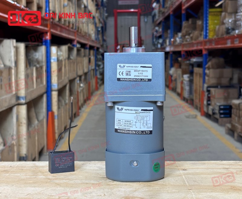 MOTOR GIẢM TỐC MINI WANSHSIN 60W 90YS60WGV22 + 90GF-15-H