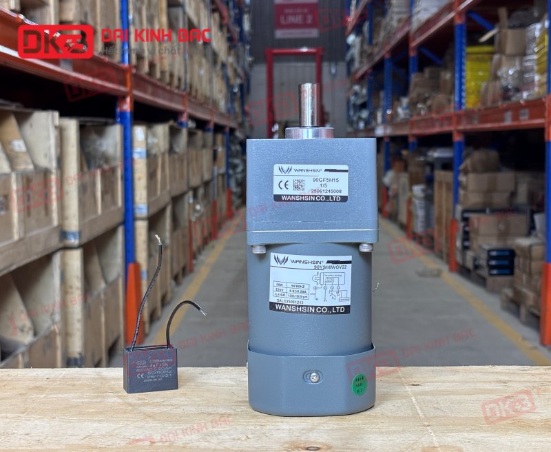 MOTOR GIẢM TỐC MINI WANSHSIN 60W 90YS60WGV22 + 90GF-5-H