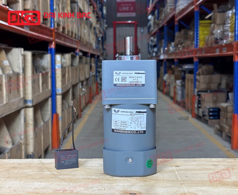 MOTOR GIẢM TỐC MINI WANSHSIN 60W 90YS60WGV22 + 90GF-7.5-H