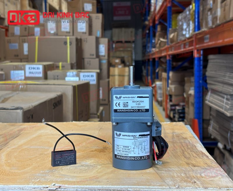 MOTOR GIẢM TỐC MINI WANSHSIN 6W 60YS06WGV22 + 60GK-20-H