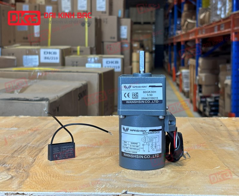 MOTOR GIẢM TỐC MINI WANSHSIN 6W 60YS06WGV22 + 60GK-30-H