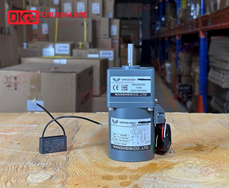 MOTOR GIẢM TỐC MINI WANSHSIN 6W 60YS06WGV22 + 60GK-40-H